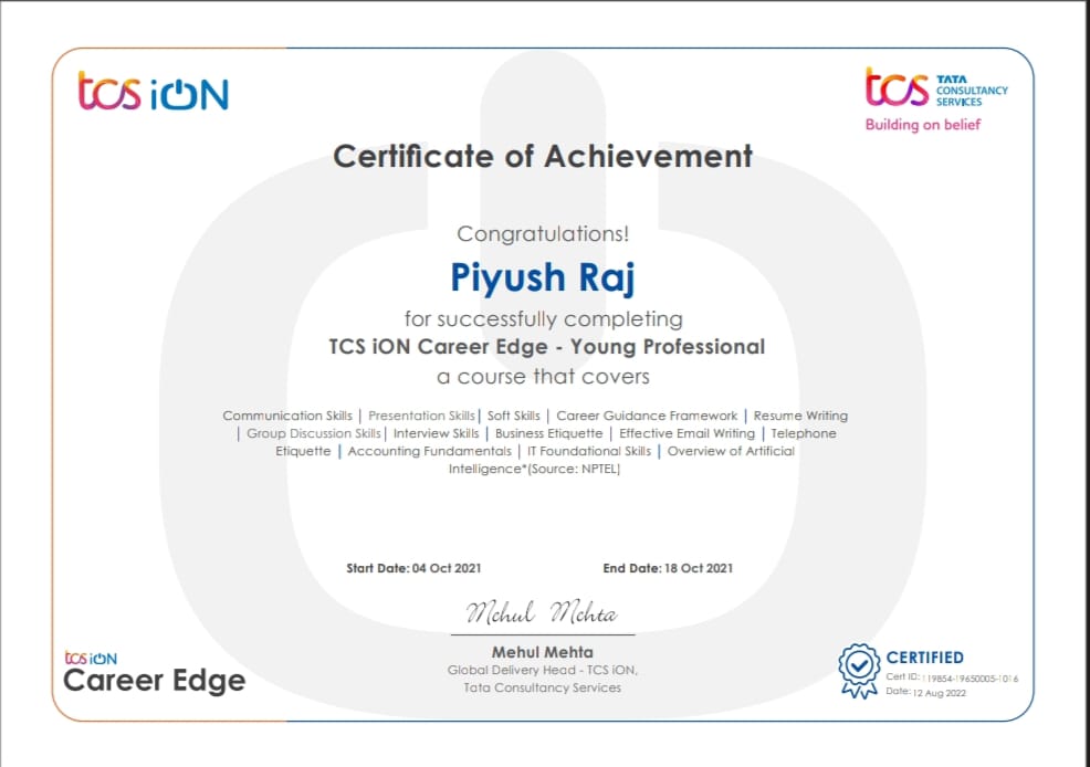 tcs-certificate